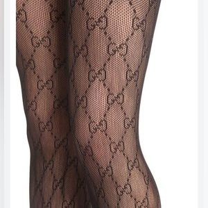 Gucci Interlocking G Tights in black. Size medium.